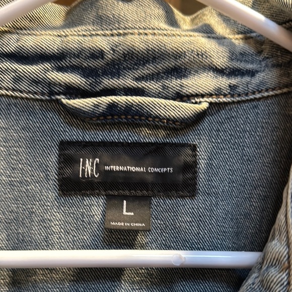 INC International Concepts Denim Jacket - Picture 1 of 11